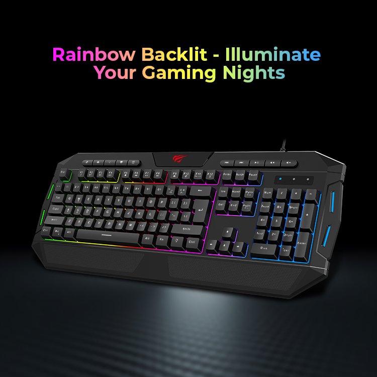 Havit KB501CM 4 In 1 Gaming Combo Set Wired Keyboard And Mouse Combo Teclado Gamer Keyboard Mouse Combos WIth Mouse