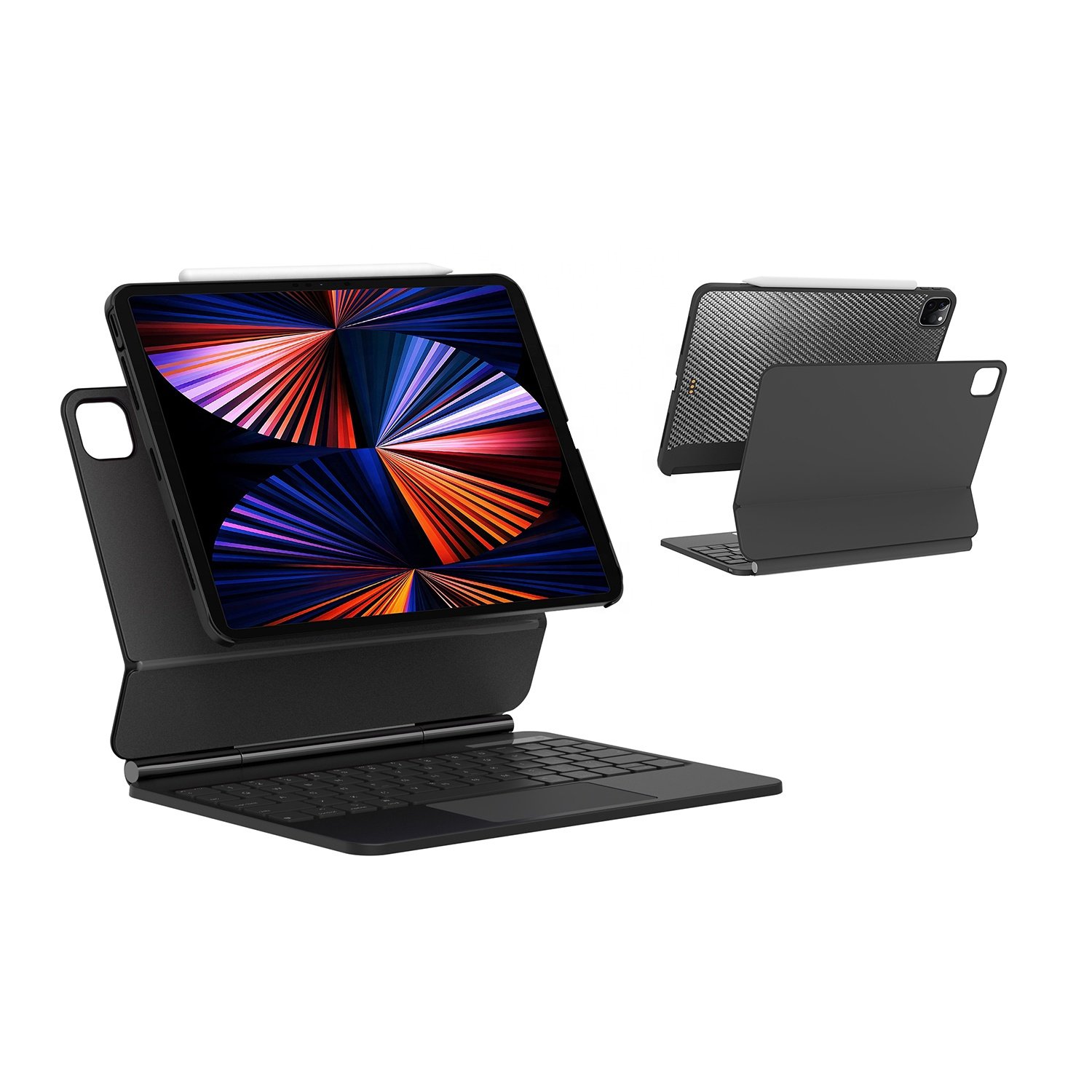2022 WOWCASE New Portable Smart Floating BT Wireless Magnetic Magic Keyboard Case for ipad pro 11 and ipad air4 10.9 inch