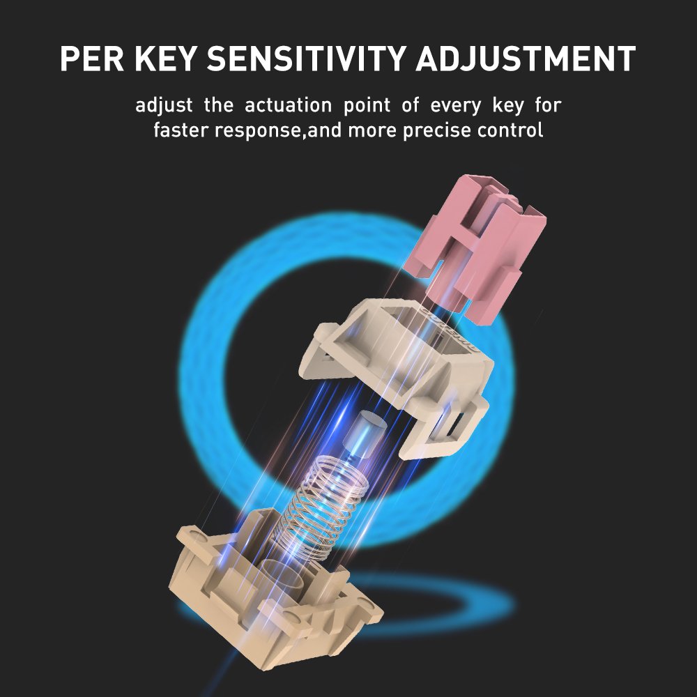 RGB Compact Hyper Fast Magnetic Switch Keyboard Rapid Trigger Mechanical Keyboard Proprietary software PC Gamer Accessories