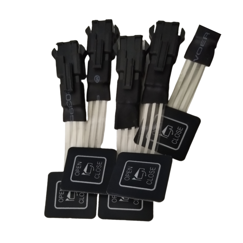 Single Chip Microcomputer DIY Modification Keypad Keyboard Film Switch Panel Instrument Automobile Long Line Button Extended Key