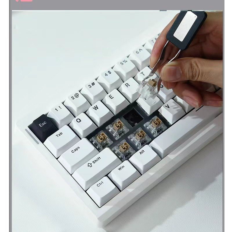 60% GMK61 tri-mode RGB hot swappable gaming mechanical keyboards support 3/5pin switches M ac/Windows office kboard 61 keys