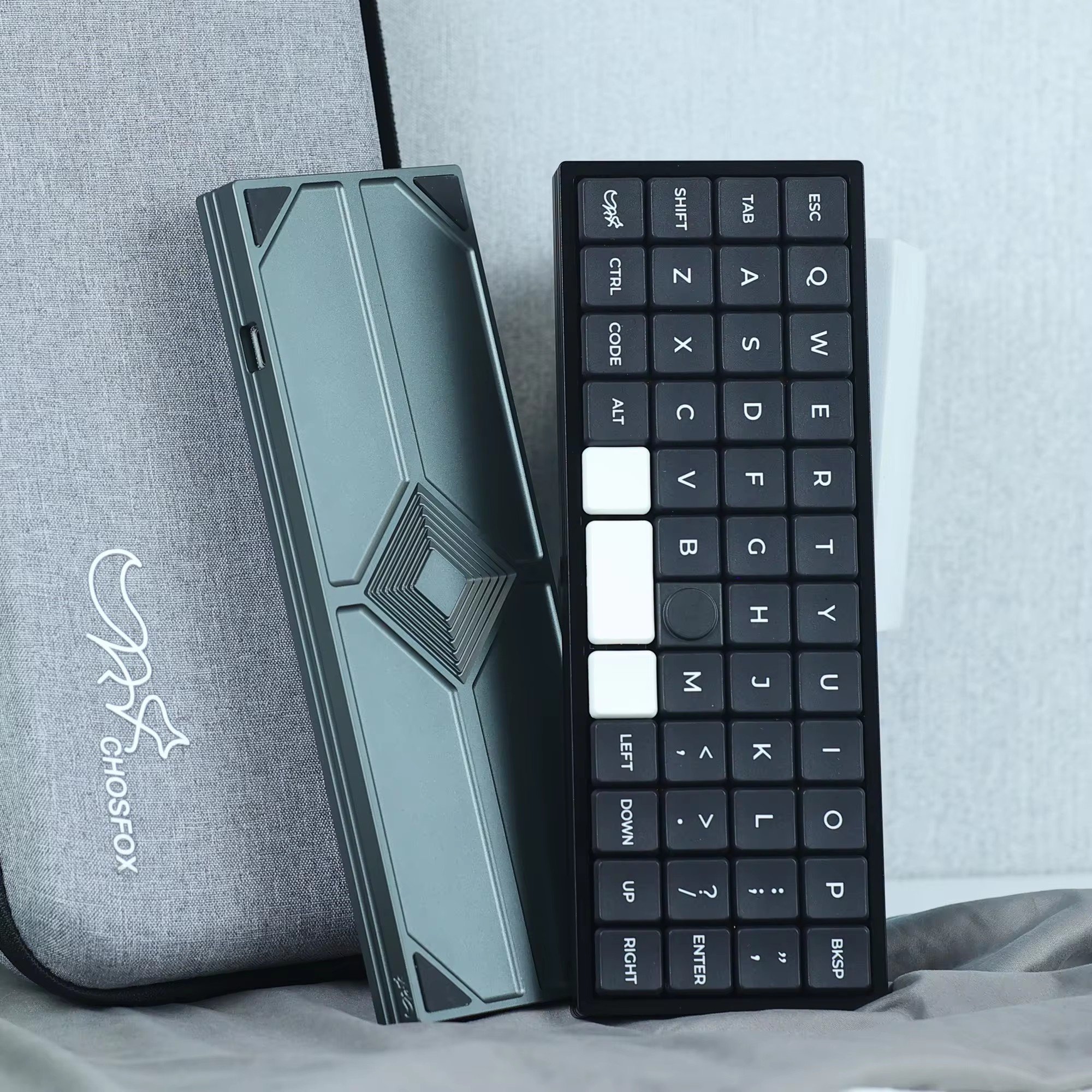CFX Geonix48 Low profile keyboard Hot-Swap keyboard KIt for Kailh 1350 Choc Low profile Switch Mechanical Keyboard QMK Type-C