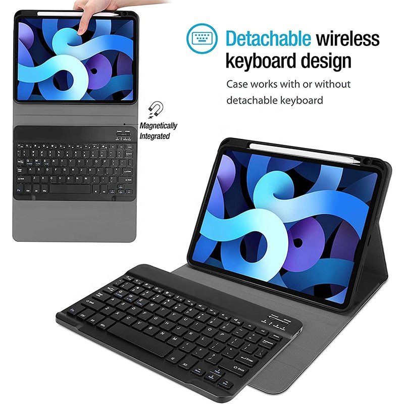 High quality Case For iPad air5 2022,New Back Cover with Keyboard pad Multi-Function leather case For iPad 10.9