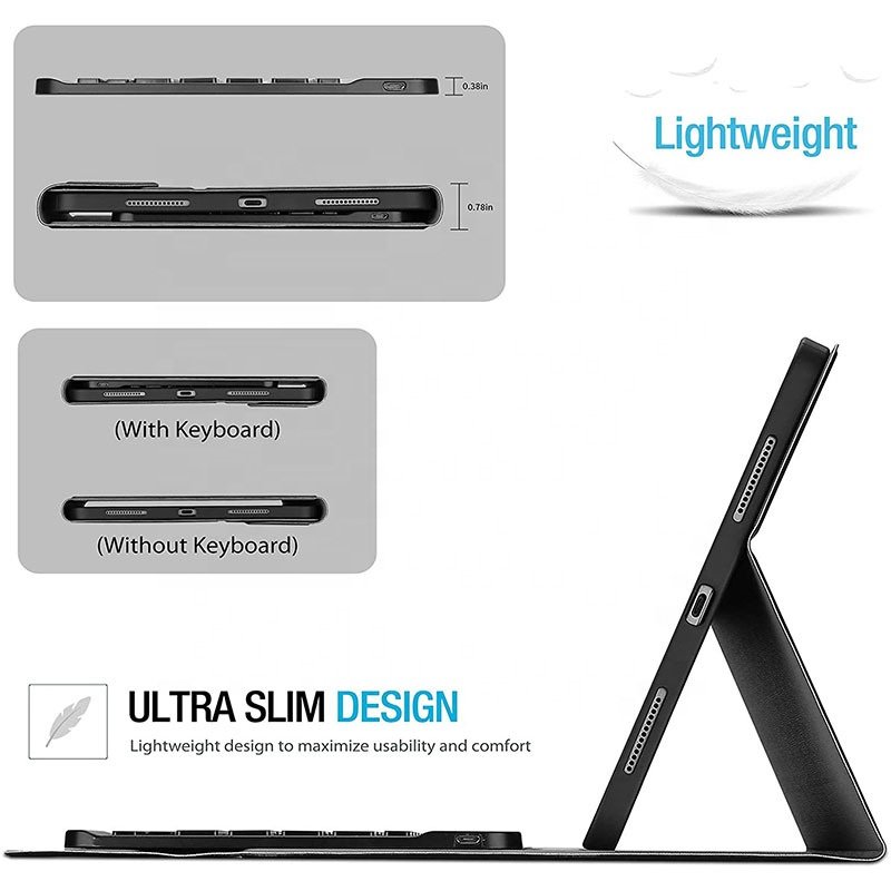 High quality Case For iPad air5 2022,New Back Cover with Keyboard pad Multi-Function leather case For iPad 10.9