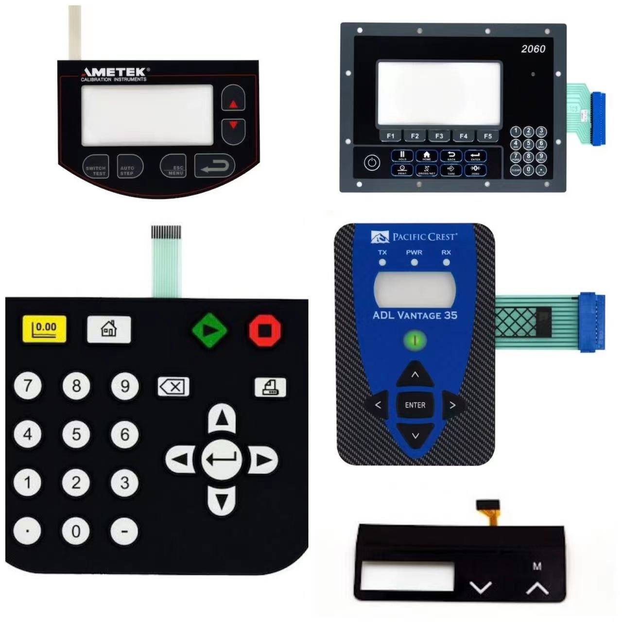 Custom Embossed Tacitile Key LED Membrane Switch/Membrane Keypad/ Panel/Grahic Overlay