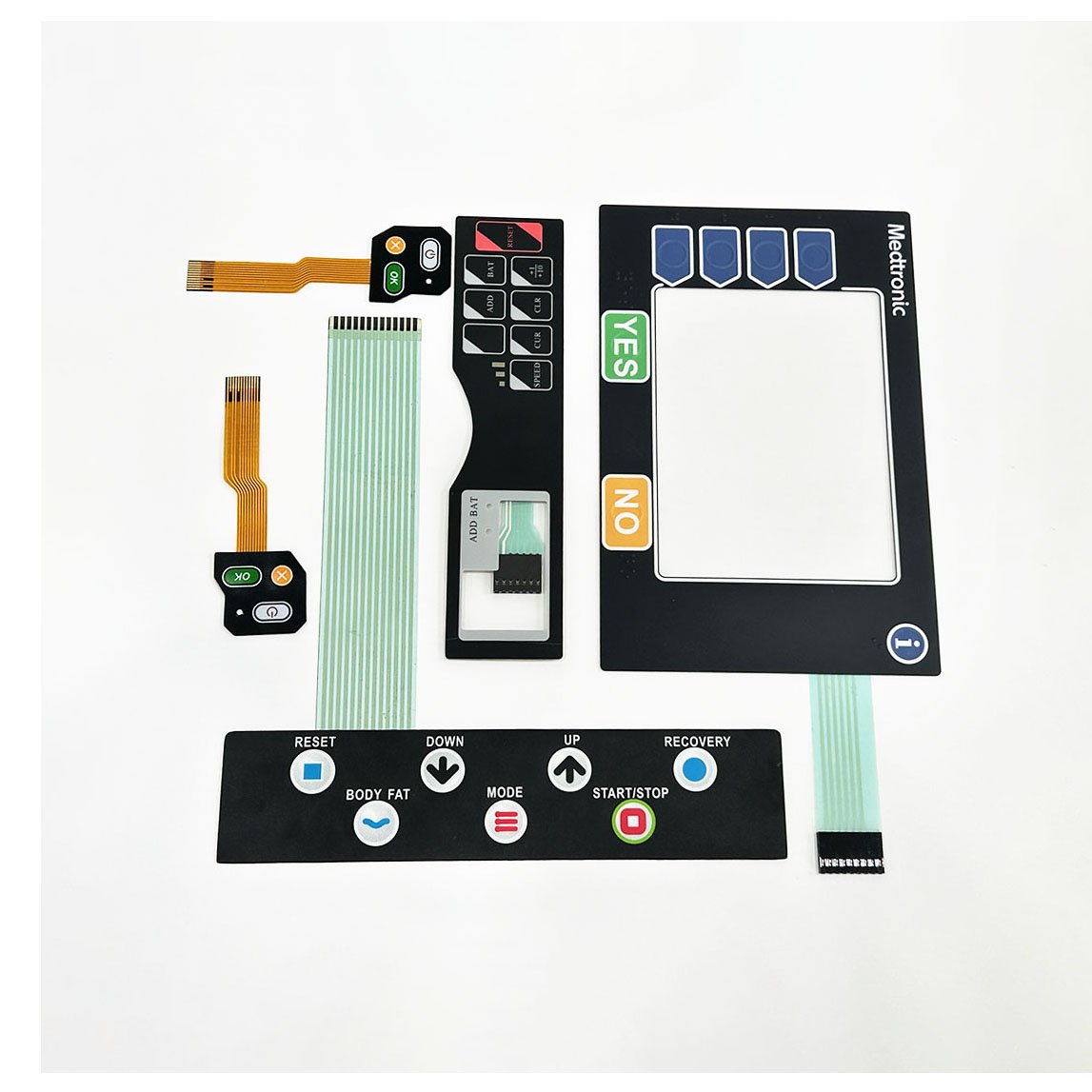 Custom Embossed Tacitile Key LED Membrane Switch/Membrane Keypad/ Panel/Grahic Overlay