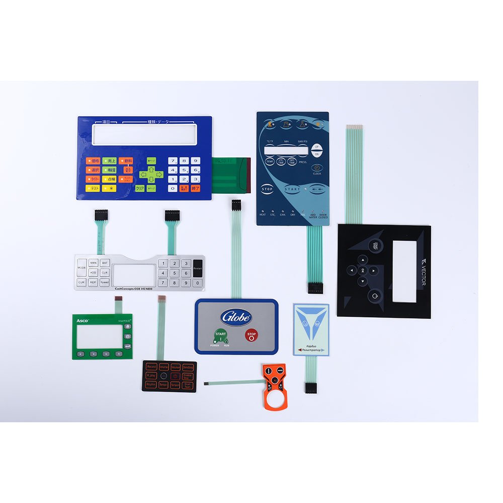 Custom Embossed Tacitile Key LED Membrane Switch/Membrane Keypad/ Panel/Grahic Overlay