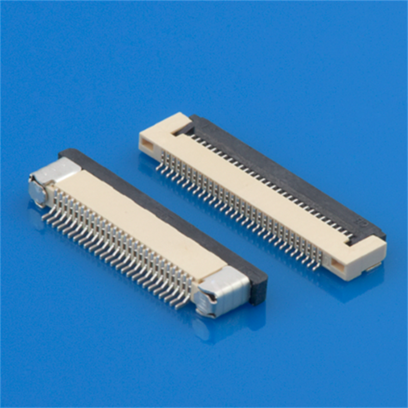 Soulin ZIF Vertical Contact SMD FFC Flat Cable FPC Connectors 0.5mm 0.8mm Pitch 6 10 12 16 26 27 40 Pin FFC FPC Connectors