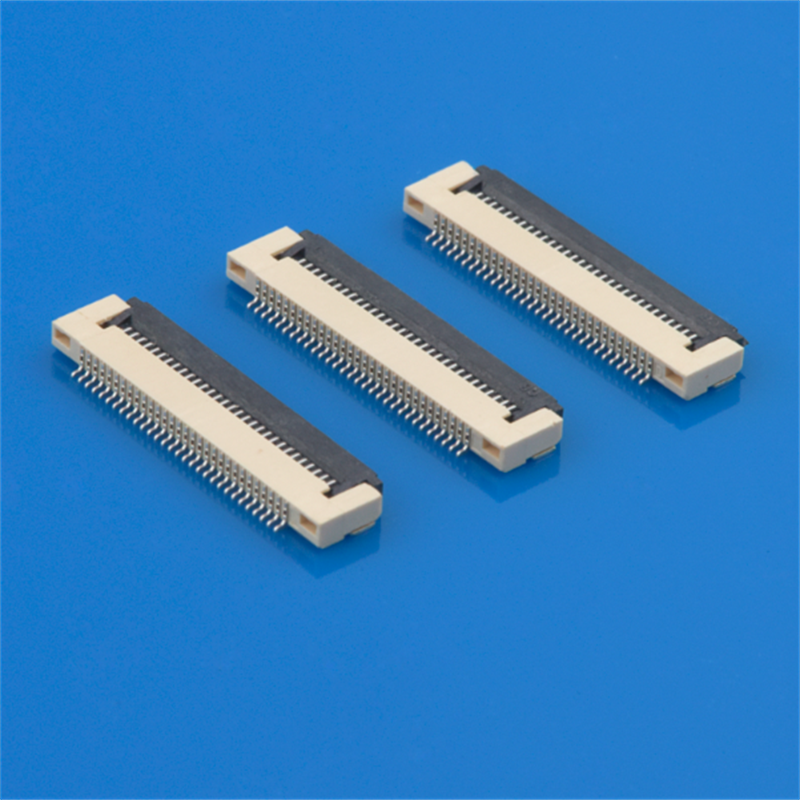 Soulin ZIF Vertical Contact SMD FFC Flat Cable FPC Connectors 0.5mm 0.8mm Pitch 6 10 12 16 26 27 40 Pin FFC FPC Connectors