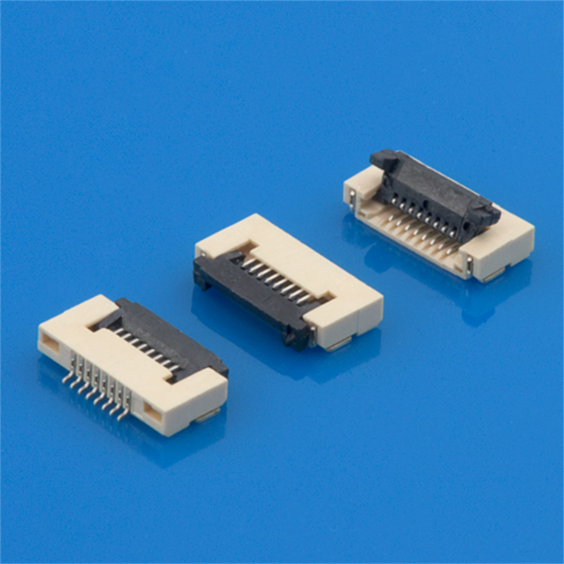 Soulin ZIF Vertical Contact SMD FFC Flat Cable FPC Connectors 0.5mm 0.8mm Pitch 6 10 12 16 26 27 40 Pin FFC FPC Connectors