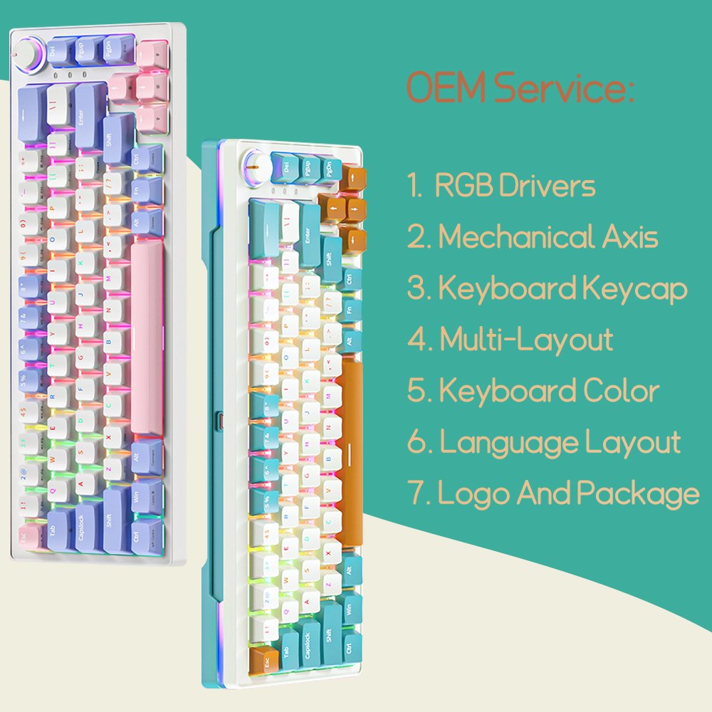 SAMA 68 Keys Mechanical Gaming Keyboard Ultra Portable Mini Detachable USB Cable 16.8 Million Color LIGHTSYNC RGB Keyboard