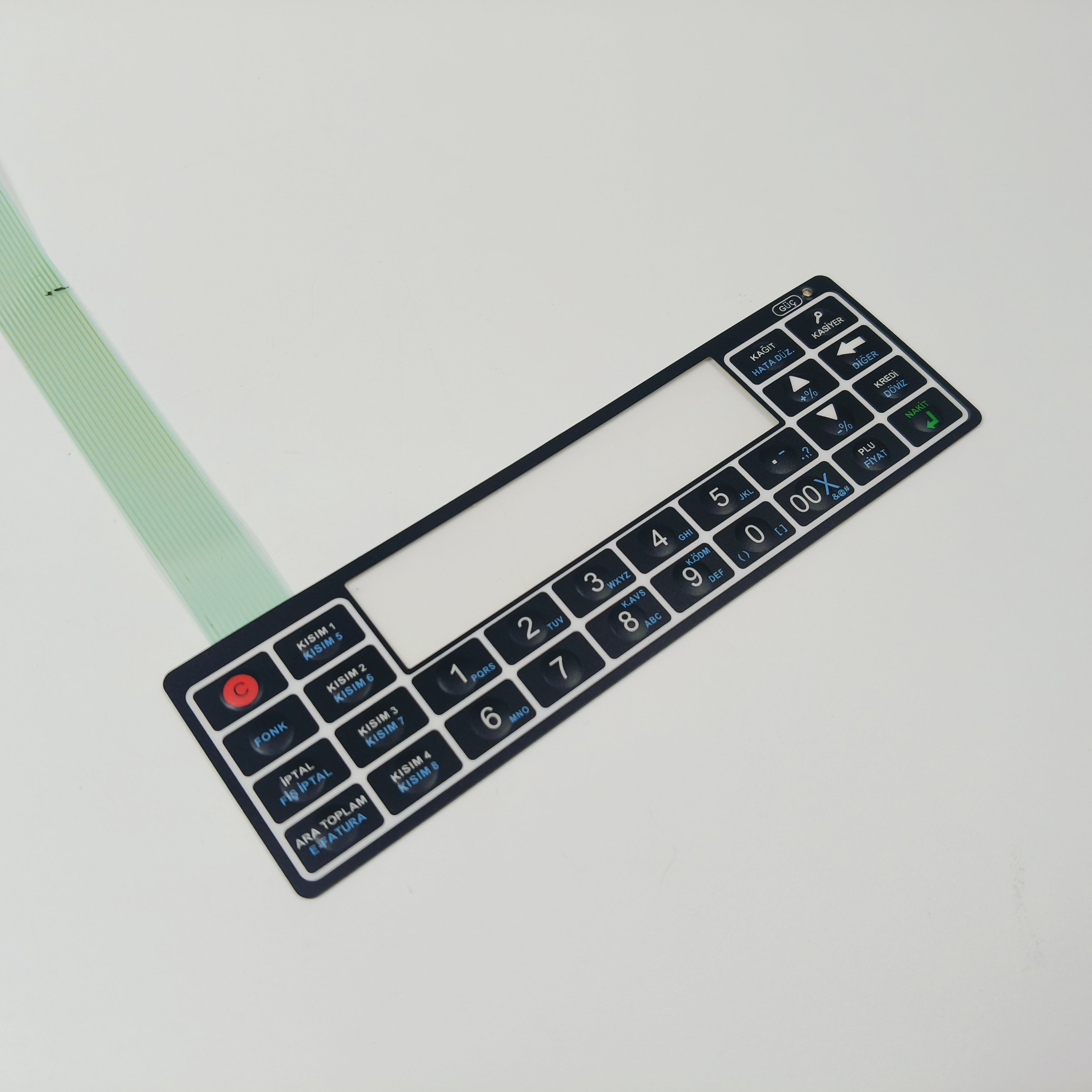 quality golden supplier polyester membrane switch keyboard & custom non tactile Million Lifetimes membrane keypad controller