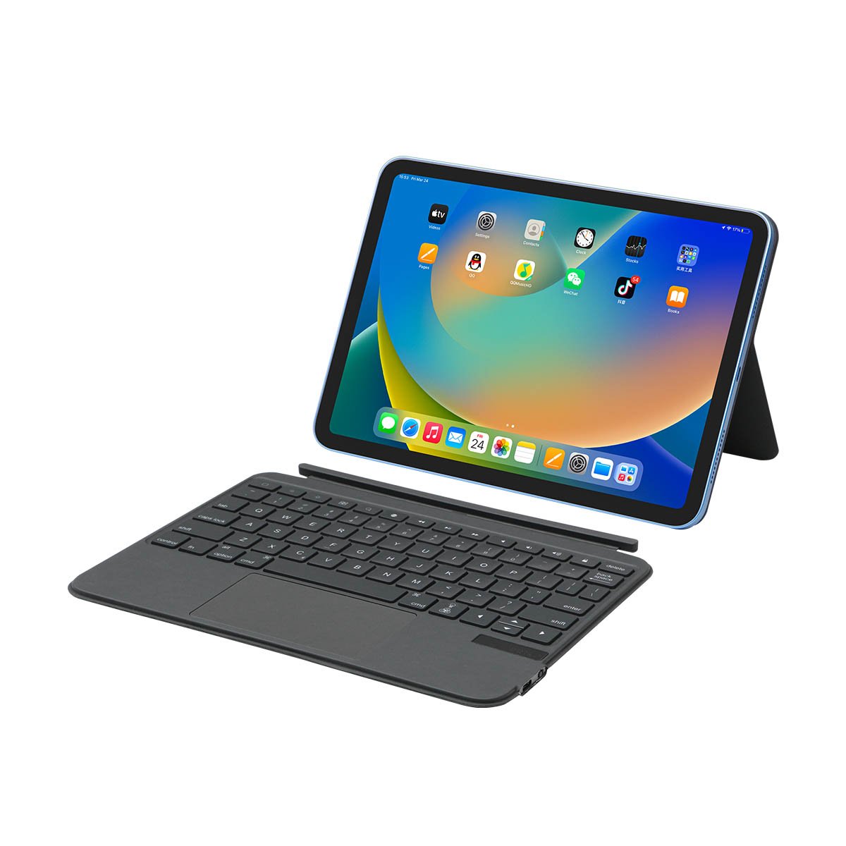 Bluetooth Mini Wireless Ipad Keyboard Backlit Keyboard Tablet Stand Magic Keyboard for Ipad 10 LED Tablet PC Scissor