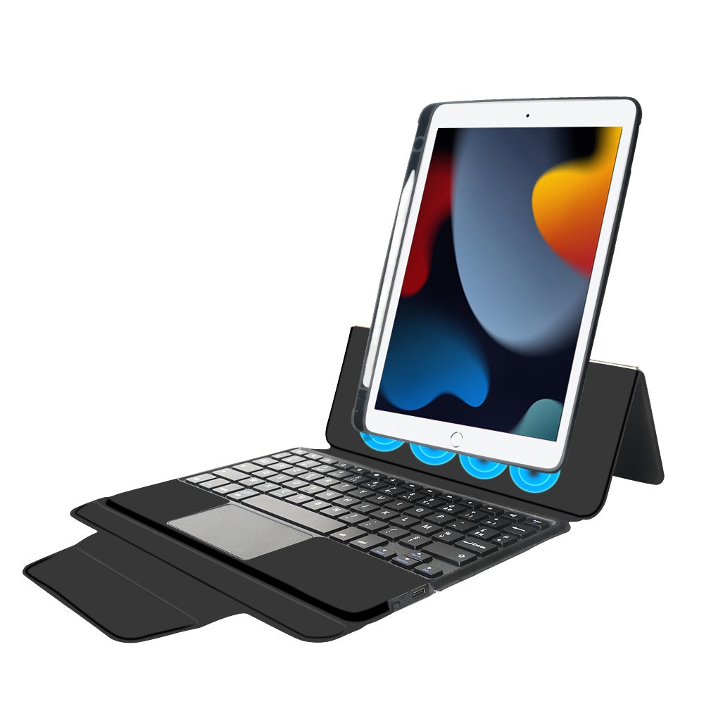 Magic wireless Keyboard case for iPad 10.2 cover with removable integrated keyboard cover factory manufacture