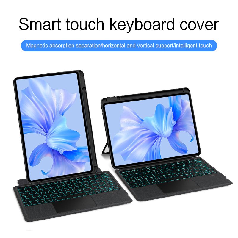 Detachable Magic Keyboard Case for iPad 12.9 Inches Keyboard Protective Case Support Vertical Magnetic Separate