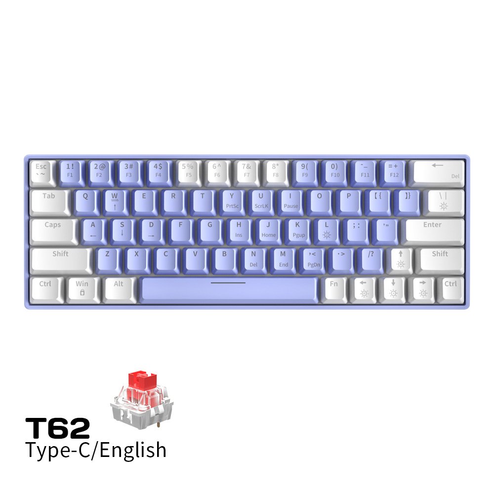 OEM Blue Switch Wired Type C Hot Swappable RGB Backlit Color Lighting for Computer DIY Trading Mechanical Gaming Keyboard