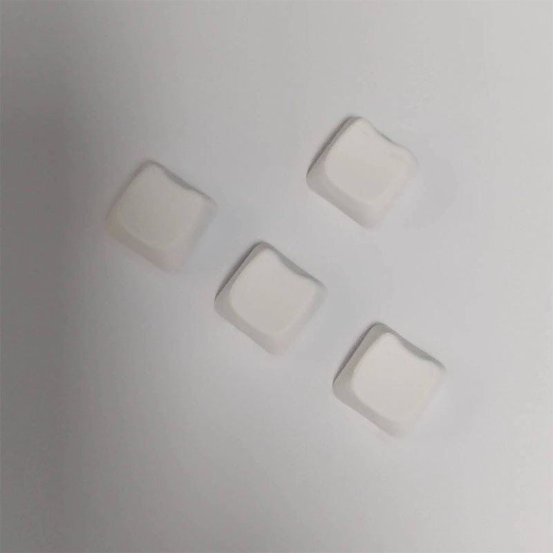 PBT Cat Head Shape mx Cross Chrysanthemum 9.35mm high white material thermal sublimation mechanical keyboard keycap