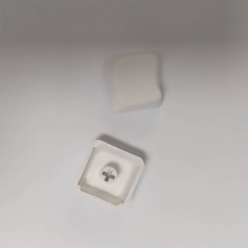PBT Cat Head Shape mx Cross Chrysanthemum 9.35mm high white material thermal sublimation mechanical keyboard keycap