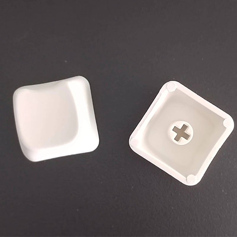 PBT Cat Head Shape mx Cross Chrysanthemum 9.35mm high white material thermal sublimation mechanical keyboard keycap