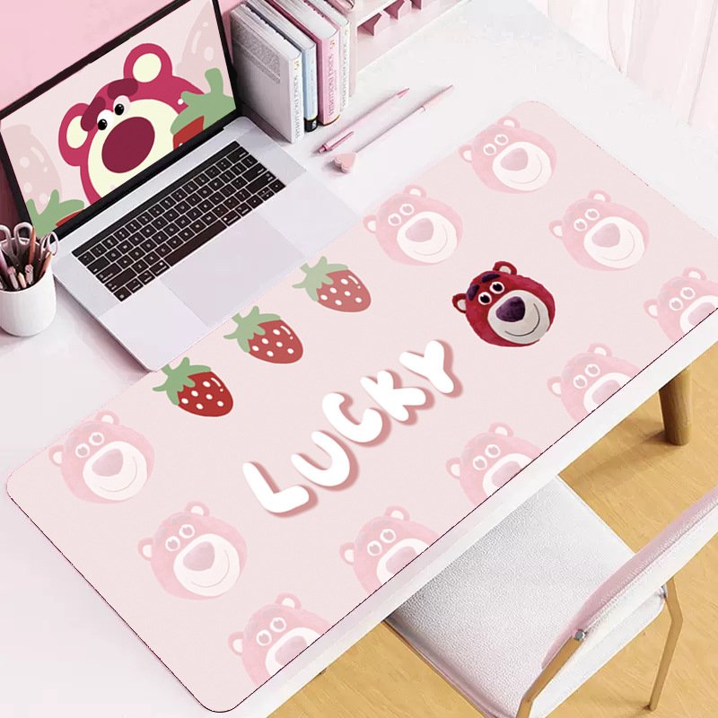 Cute Cartoon Wholesale Customized Desktop Large Game Thickened Lock Edge Mouse Pad keyboard Table Pad