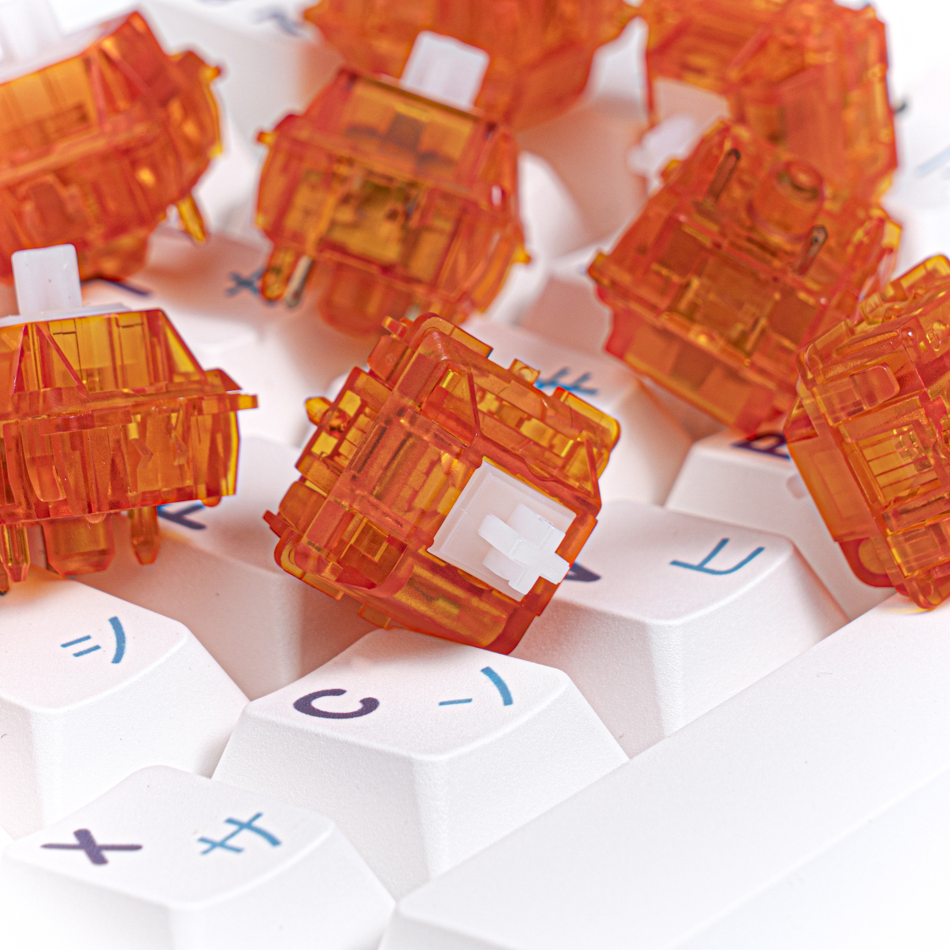 Epsilon switch Gold-plated spring nylon housing P3 axle with 5 pin 68g Mechanical Keyboard Switches
