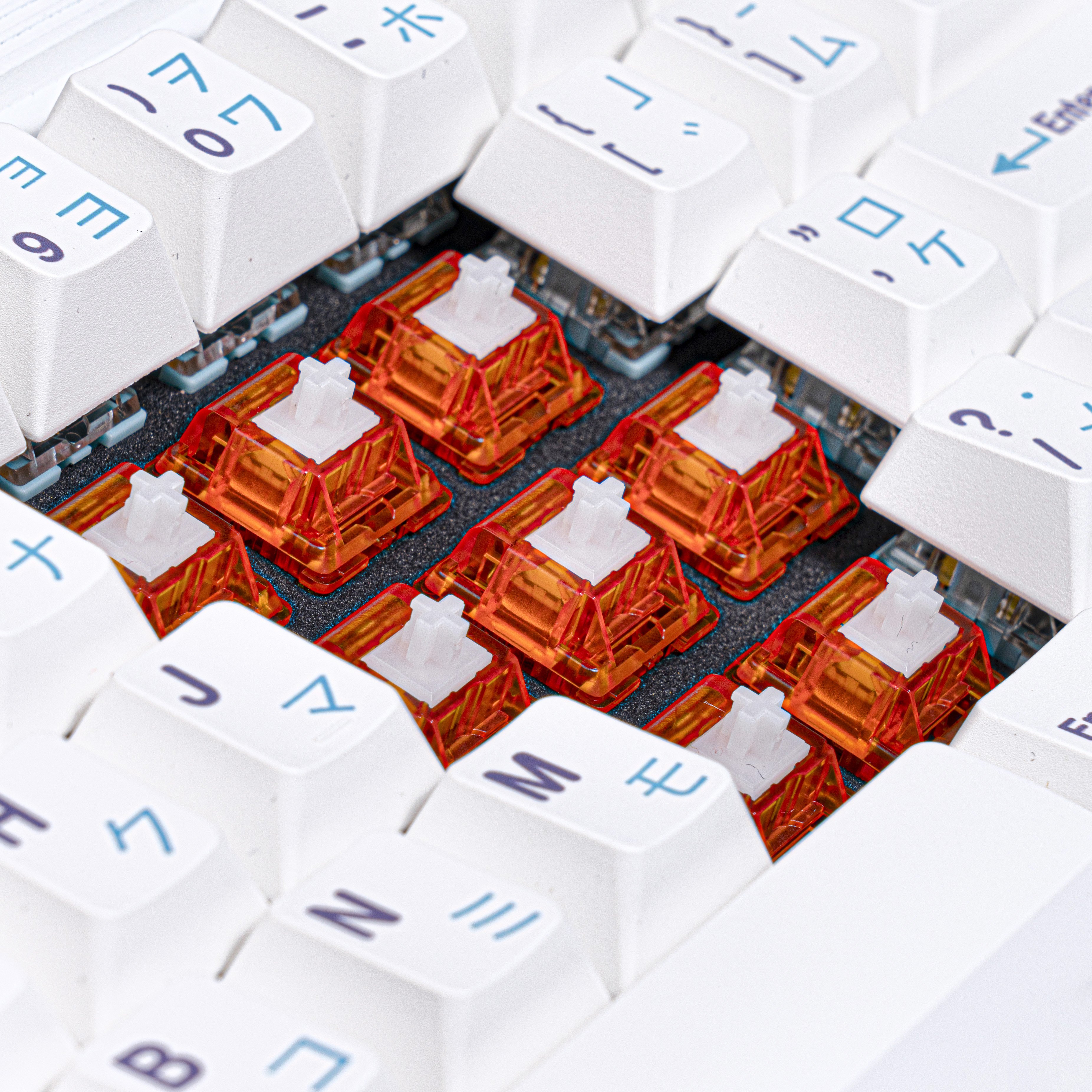 Epsilon switch Gold-plated spring nylon housing P3 axle with 5 pin 68g Mechanical Keyboard Switches