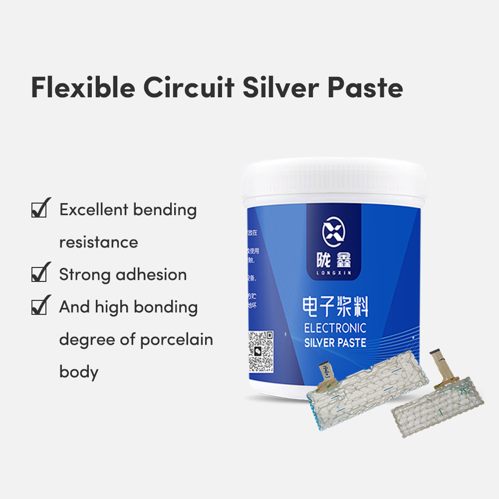Excellent Substrate Adhesion Electronic Paste Screen Printing Silver Paste For Flexible Circuit Pet Films Pc Pvc Film