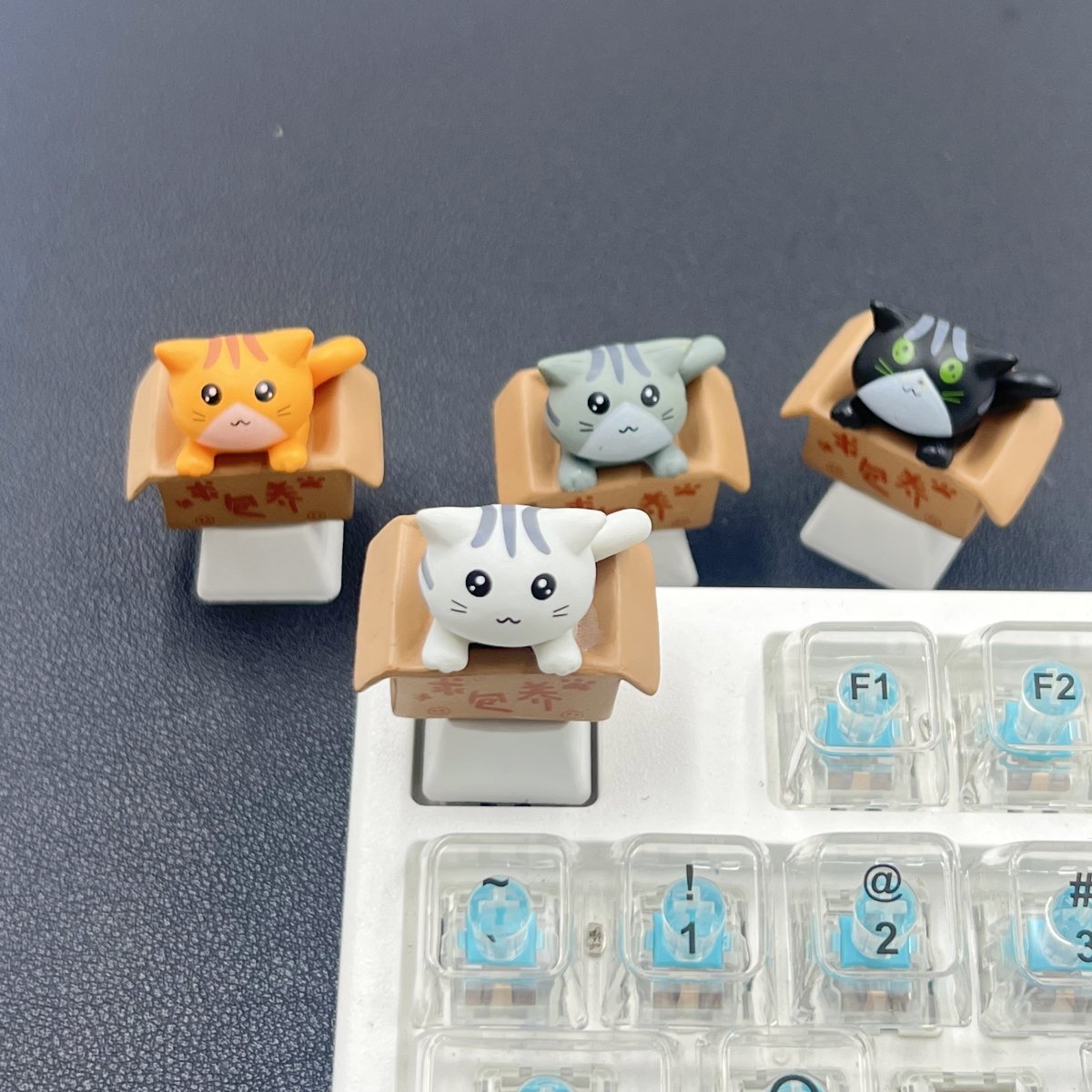Cat Keycap Keyboard Ecs Key Switch Compatible, Precise Typing Experience - Single Piece Essential Keyboard Accessory