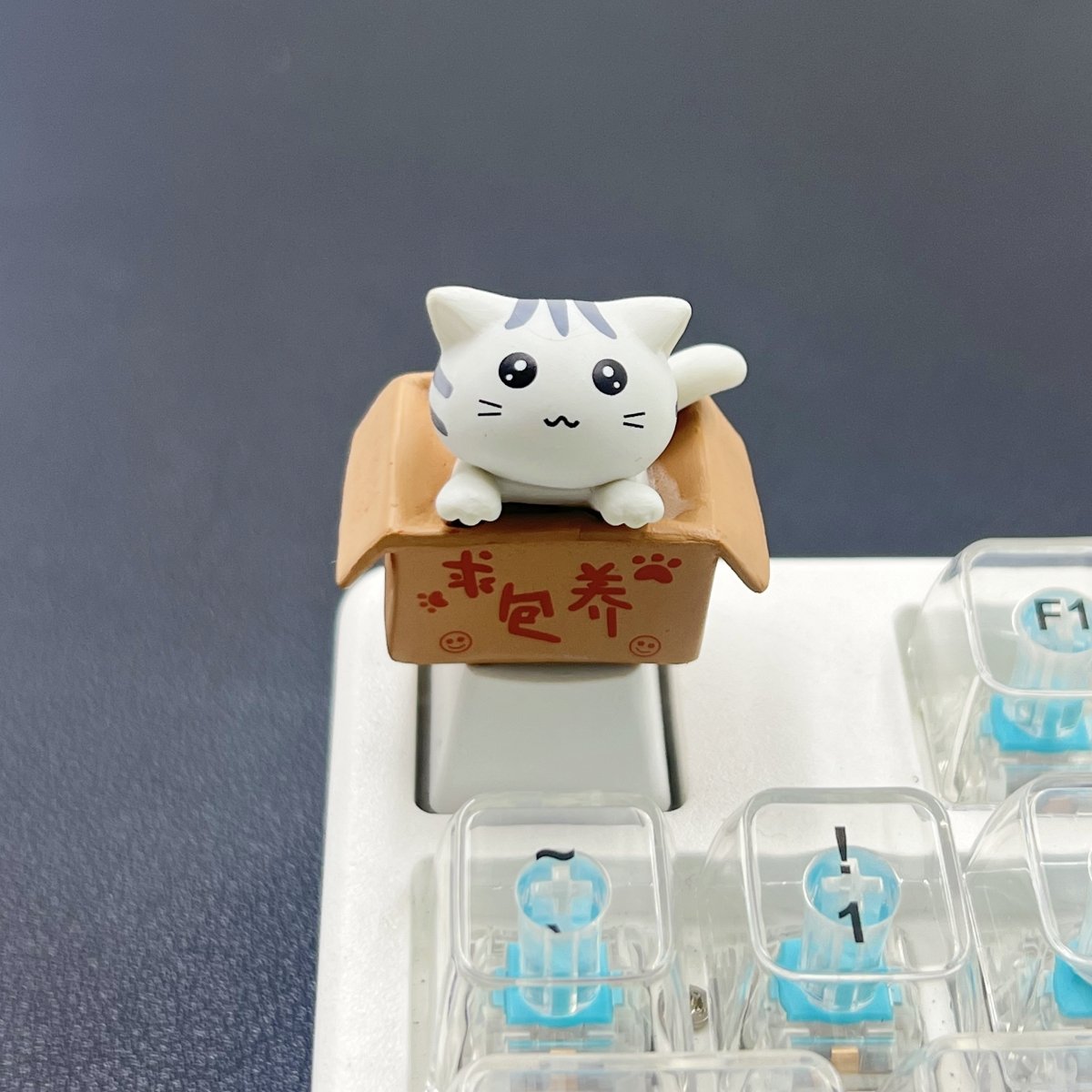 Cat Keycap Keyboard Ecs Key Switch Compatible, Precise Typing Experience - Single Piece Essential Keyboard Accessory
