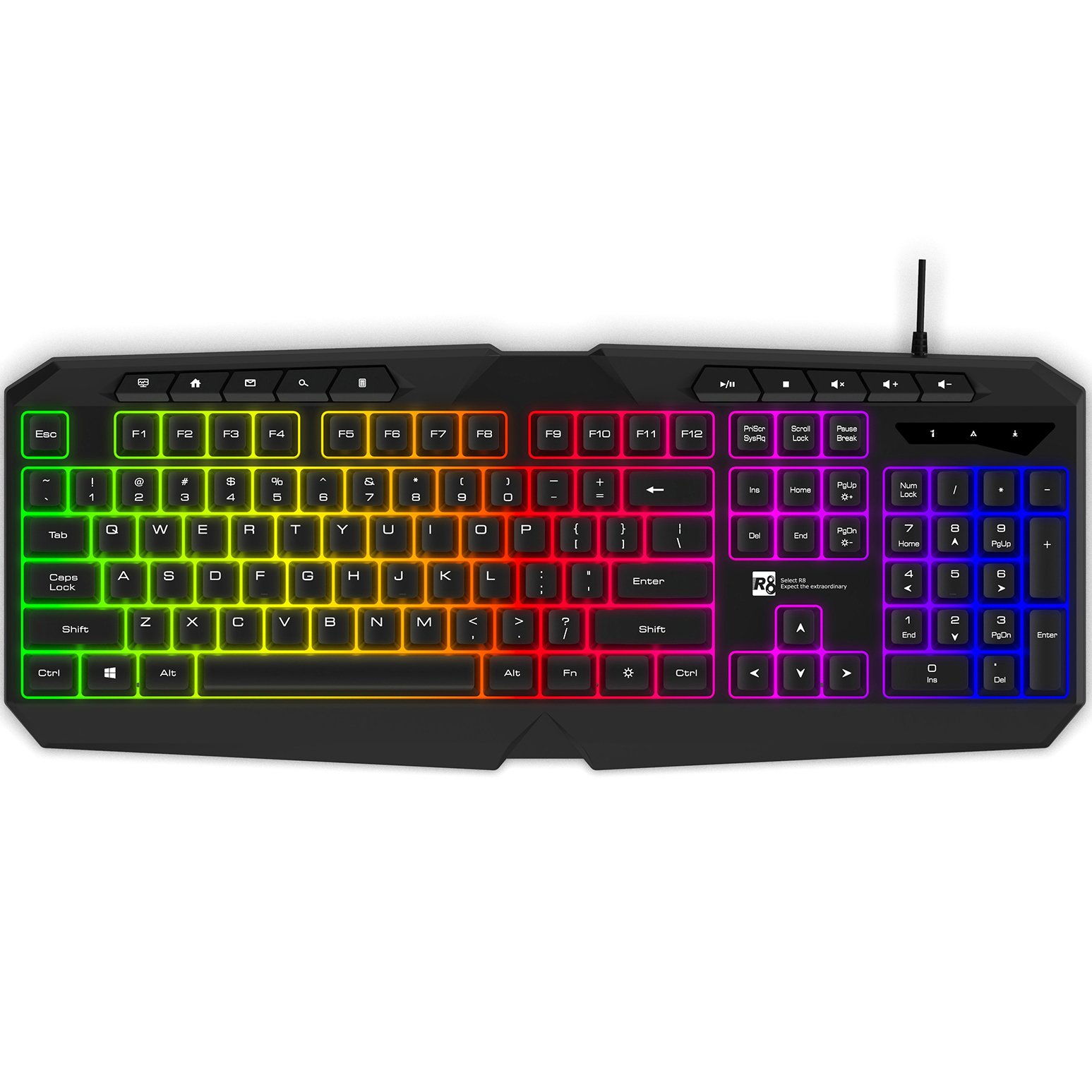 Designed For Computers USB LED Backlit Mechanical Switches Wired Mechanical Gaming Keyboard