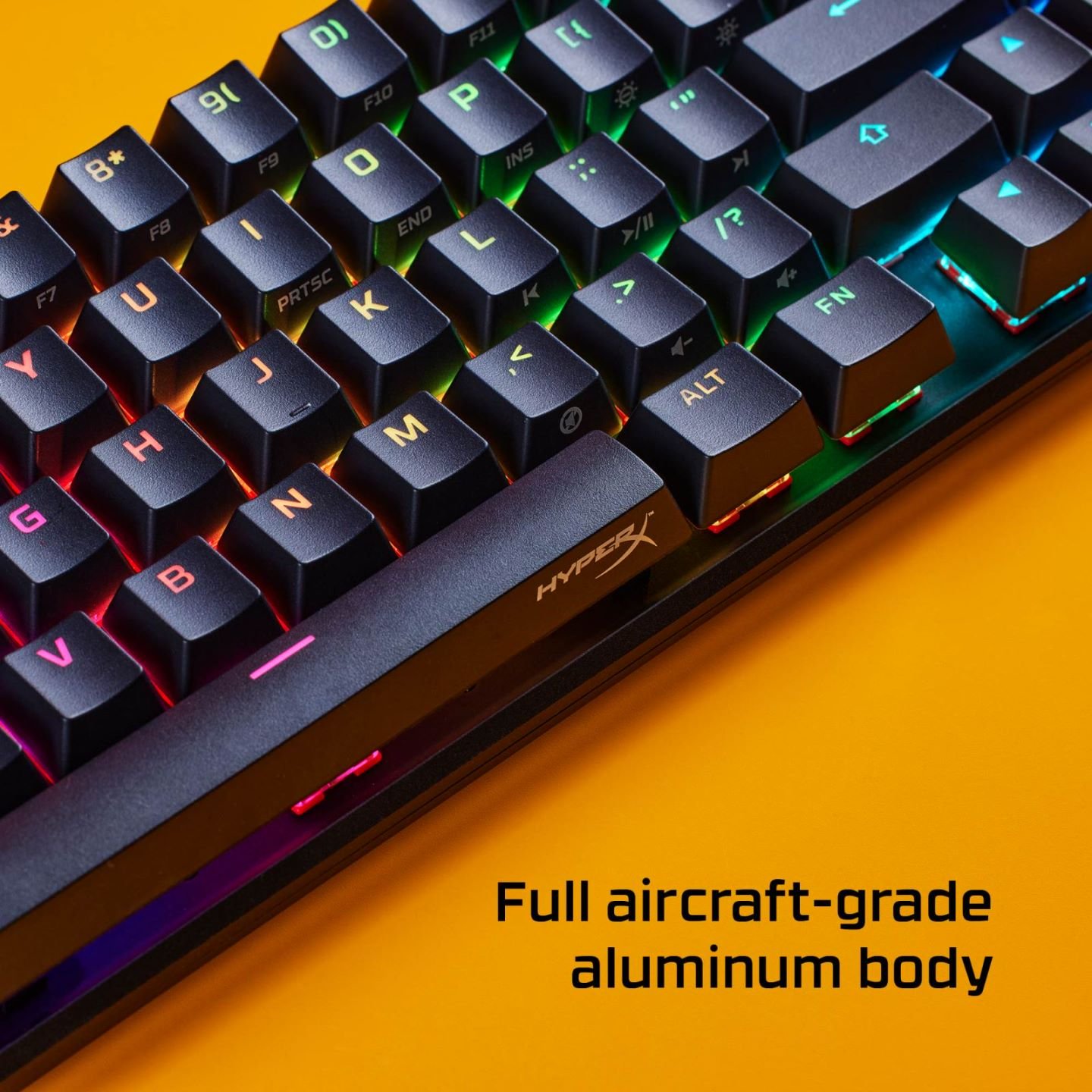 Hyper X Alloy Origins Core RGB 65 Keys Tenkeyless Mechanical Gaming Keyboard USB-C Switch Type English Language Red Axis Body