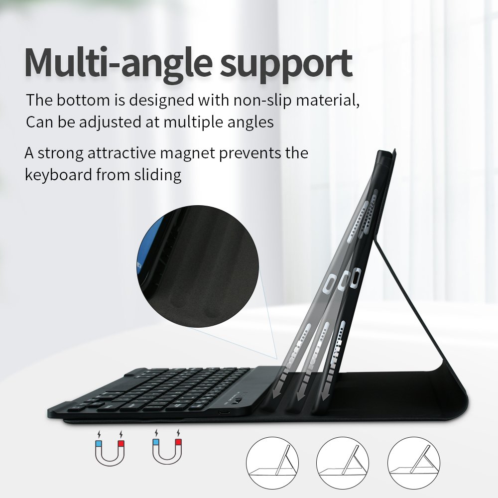 10.9 inch Fashion Design Universal Bt Wireless Backlight Tablet Keyboard Back Case For Ipad