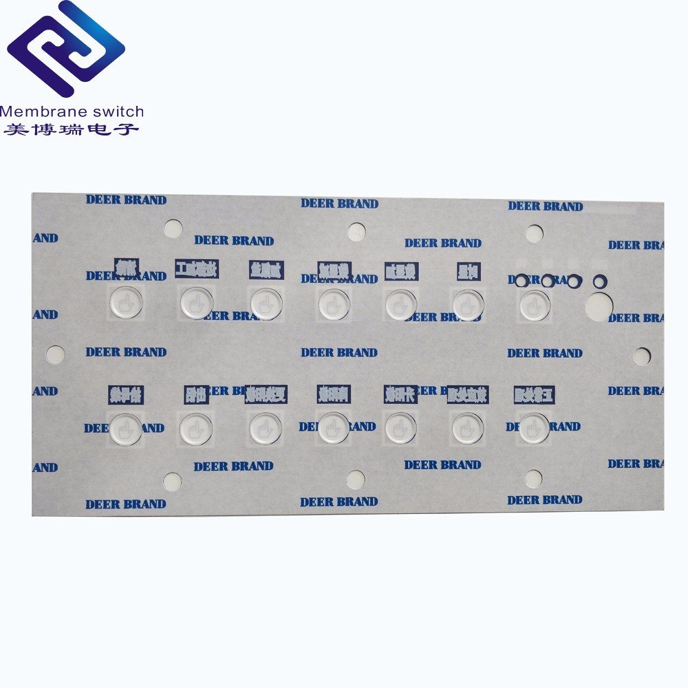 Custom printing velvet polycarbonate label overlay with adhesive