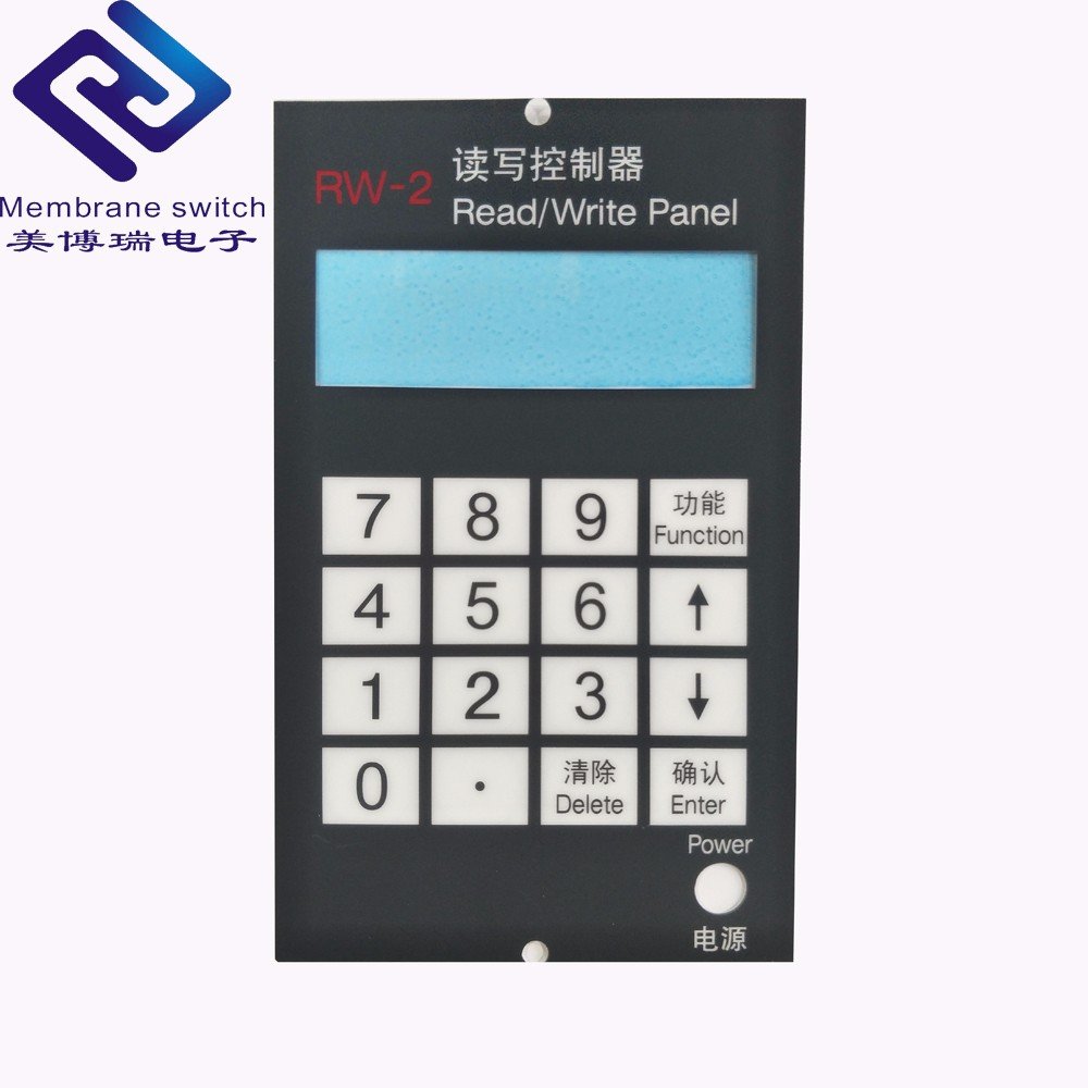 Custom printing velvet polycarbonate label overlay with adhesive