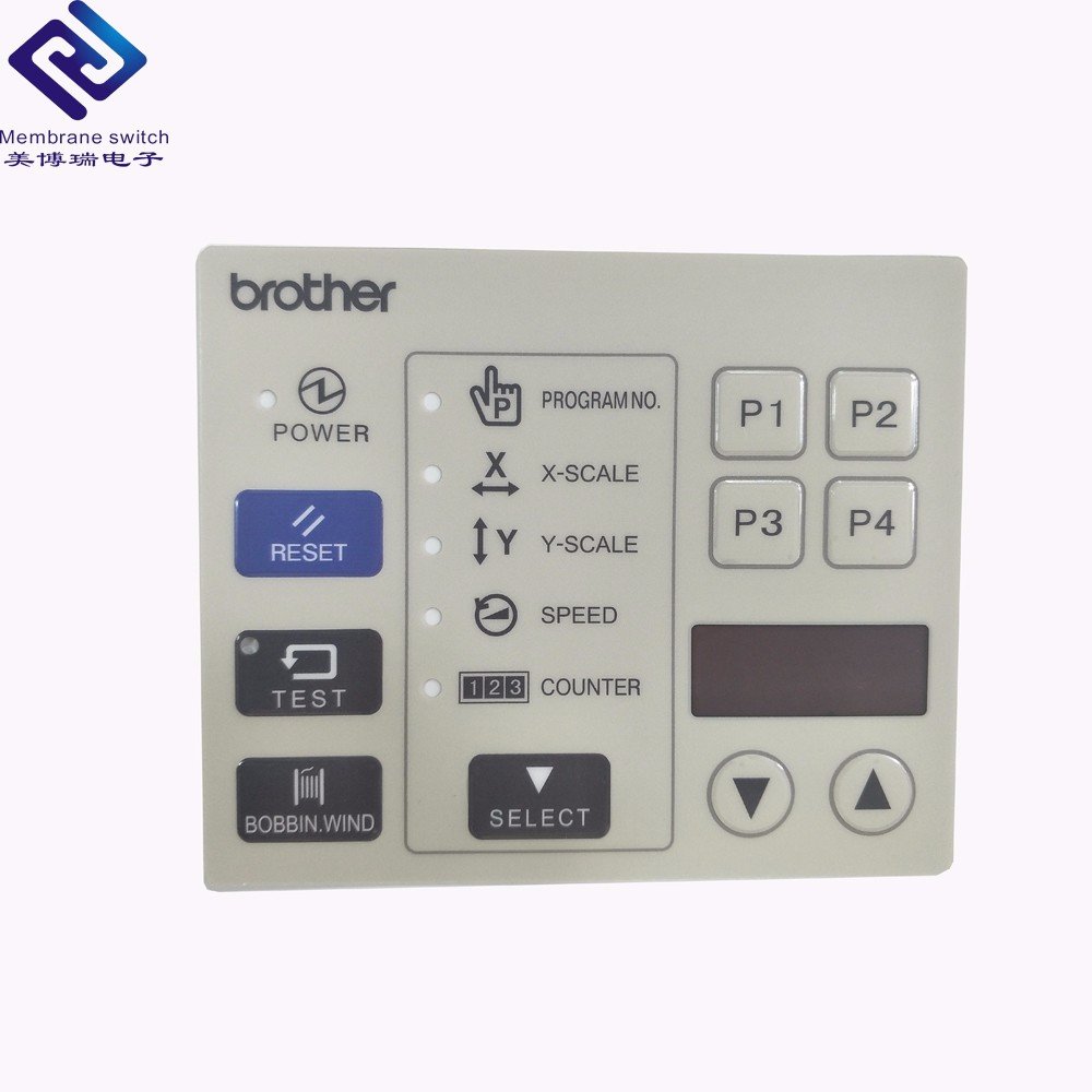 Custom printing velvet polycarbonate label overlay with adhesive