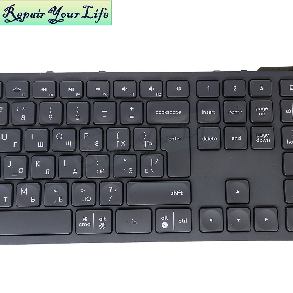 NEW RU Logitech Craft Wireless Keyboard Bluetooth Connection Multi-Device Connection Switch LTM17A36S RussianBlack Keyboard