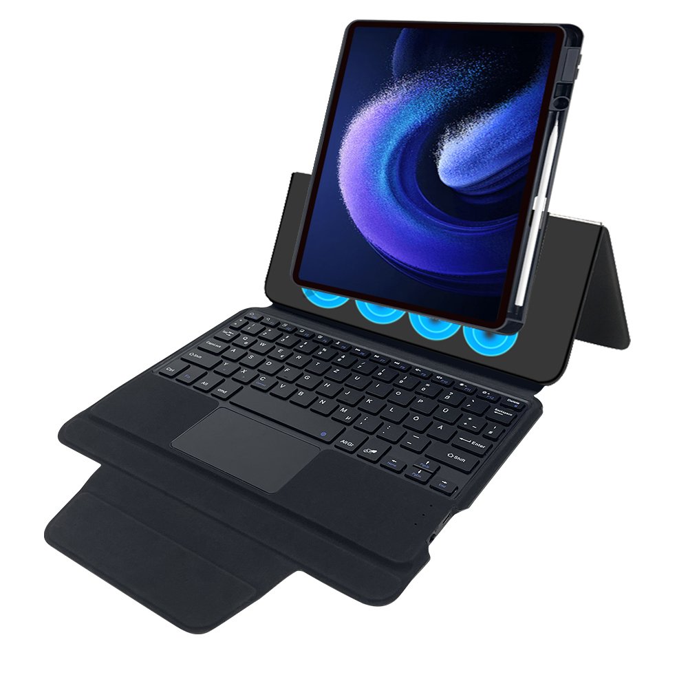 For Xiaomi pad 6 One-Piece Integrated Magnetic Wireless Keyboard case cover with Pencil Holder