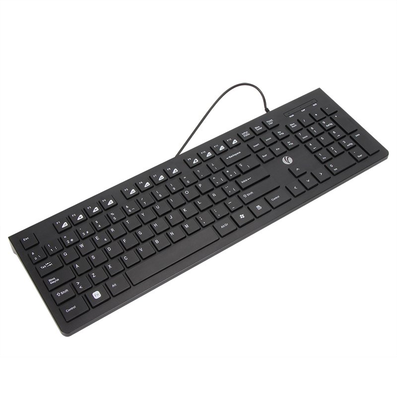 VCOM New Stock Free Sample 1PCS Mechanical Keyboard Mini Wired RGB LED With Multi Language For Computer Gaming One Hand Keyboard