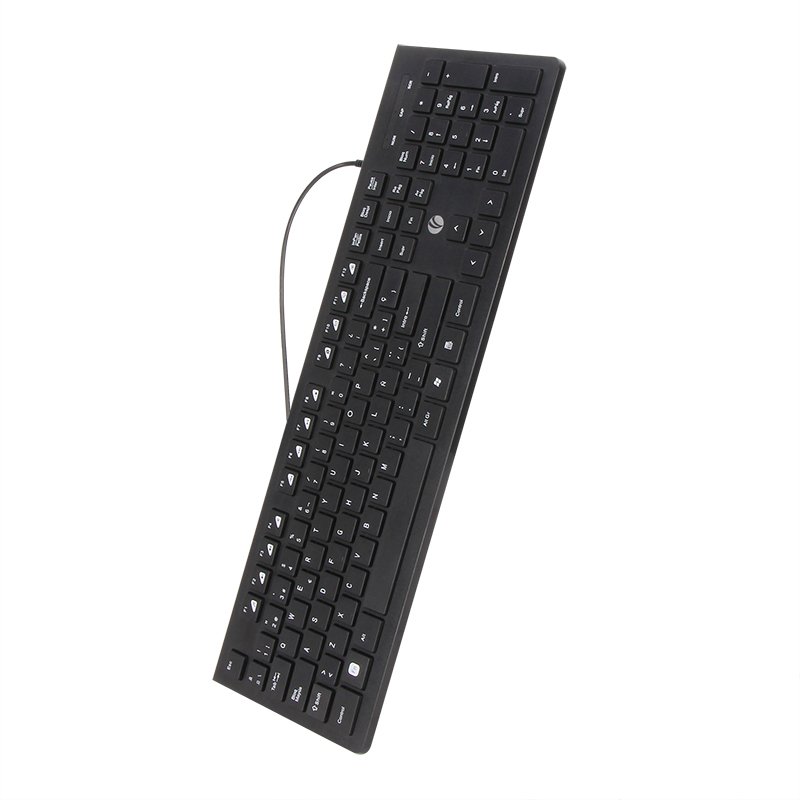 VCOM New Stock Free Sample 1PCS Mechanical Keyboard Mini Wired RGB LED With Multi Language For Computer Gaming One Hand Keyboard