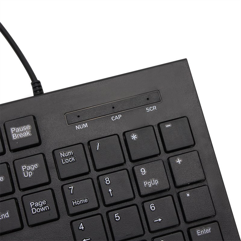 VCOM New Stock Free Sample 1PCS Mechanical Keyboard Mini Wired RGB LED With Multi Language For Computer Gaming One Hand Keyboard