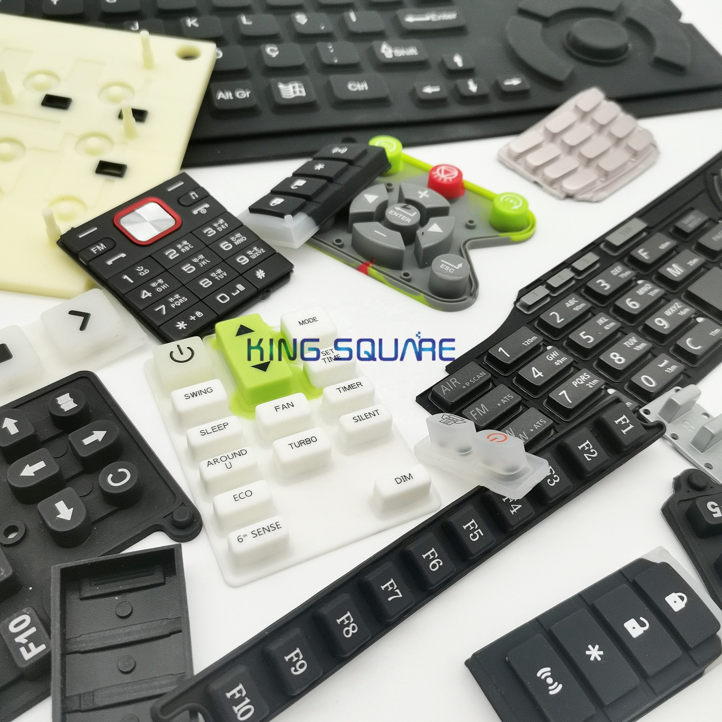 Custom Silicone Rubber Durable Waterproof Laser Keypads Silicone Switch Button Piano Silicone Rubber Buttons Keypads