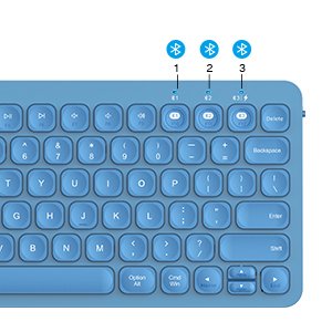 BT Three-channel Multi devices portable 78 Keys lightweight stylish Simple and convenient computer office keyboard
