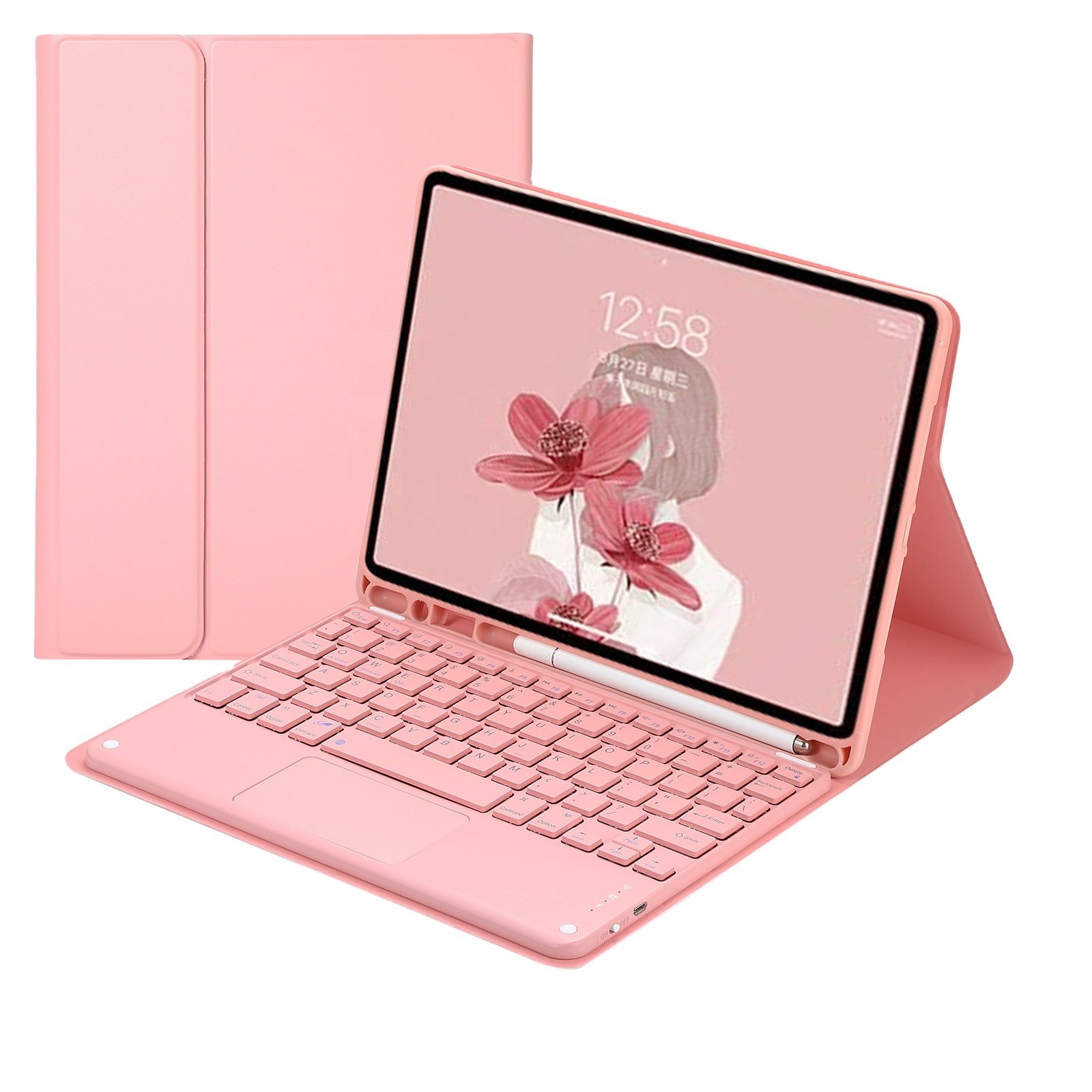 For iPad Air4 10.9 11 "Wireless Keyboard touch mouse keyboard removable with pen slot 10.2 keyboard cover