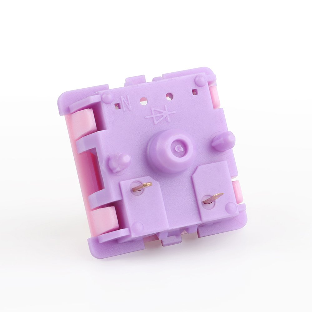 EQUALZ Banana Split Keyboard Switches for Mechanical Keyboard 62g Linear Switches Axis Macho 5 Pins Custom Gold Plated Spring