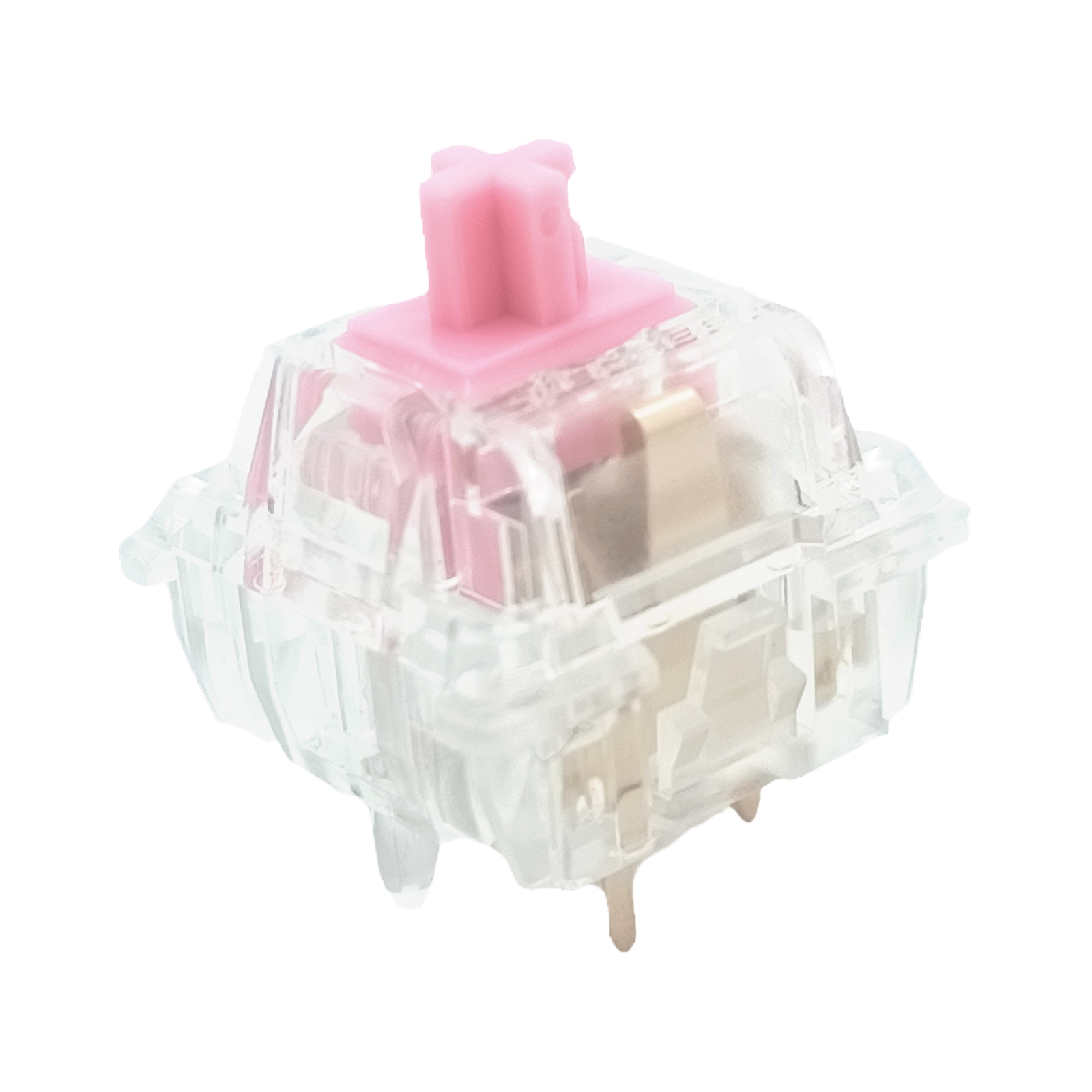 TECSEE Manufacturer Keyboard Switches New PC Housing Metal Switches Honey Peach Hot-Swappable POM Stem Linear Switches