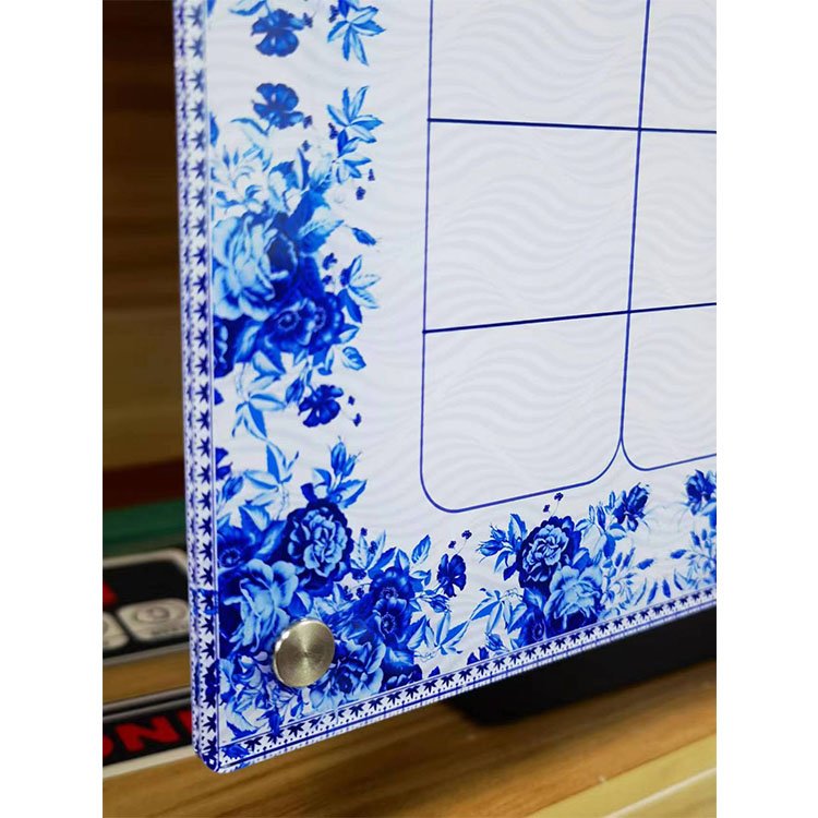 Custom Printed Acrylic Message Magnetic Dry Erase Boards Table Top White Board and Calendar for Fridge