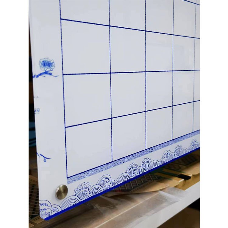 Custom Printed Acrylic Message Magnetic Dry Erase Boards Table Top White Board and Calendar for Fridge