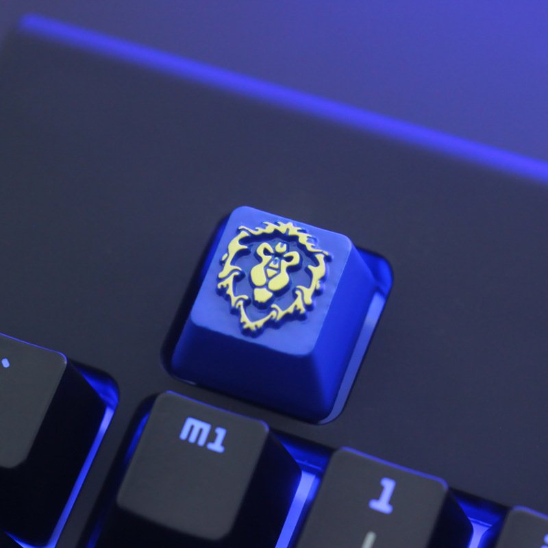 Version A Quality keystone metal special design Gaming mechanical switch keyboard keycaps for cherry mx