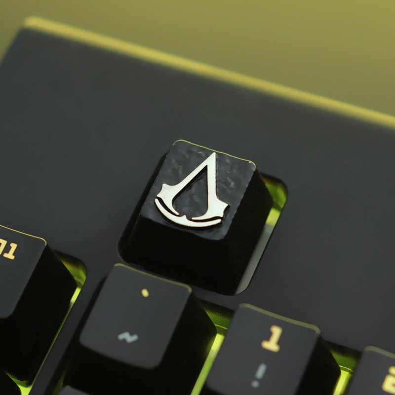 Version A Quality keystone metal special design Gaming mechanical switch keyboard keycaps for cherry mx