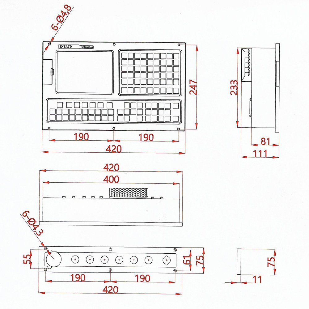 CNC Milling Control Screen 1or Single to 8 Axis Cnc Controller 4 Axis Mini And 5 Axis Keyboard Same As Adtech Cnc Controller